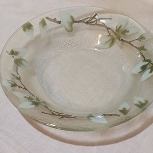 Art glass fused serving bowl